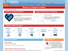 Tablet Screenshot of engagement-solidaire.fr